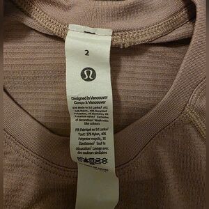lululemon athletica Brown Crop Top